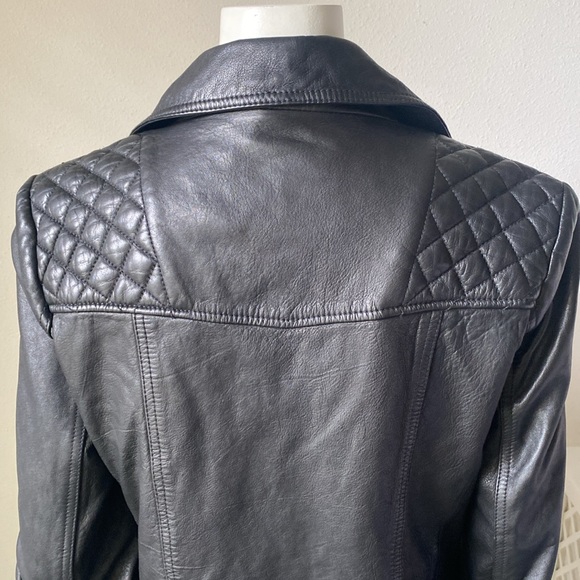 Allsaints Black leather biker jacket, almost new! - Picture 9 of 17